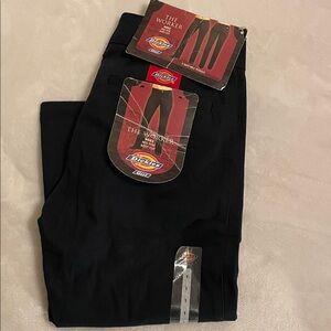 Dickies Girl Black "The Worker" Pants Mid Rise Boot Cut Size 1